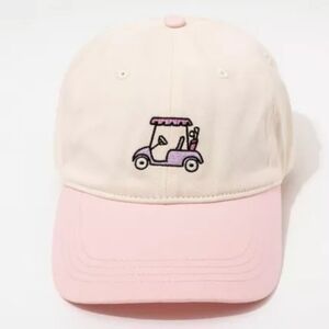Fraiser Sterling Sport Pink Golf Cart Cap New
